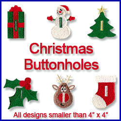 A Christmas Buttonholes Design Pack