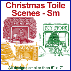 A Christmas Toile Scenes Design Pack