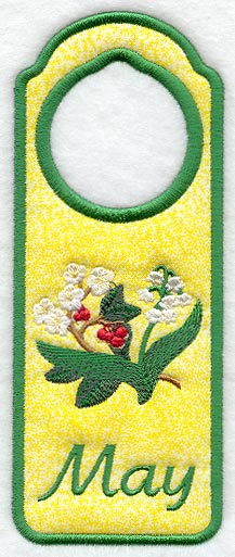 May Door Hanger (In-the-Hoop)