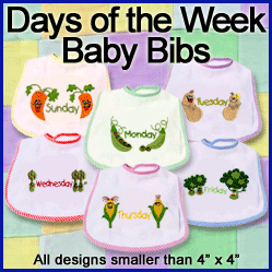 A Days of the Week Baby Vegetables Design Pack