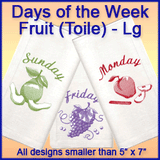 A Days of the Week Fruit (Toile) Design Pack