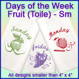 A Days of the Week Fruit (Toile) Design Pack