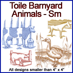 A Toile Barnyard Animals Design Pack