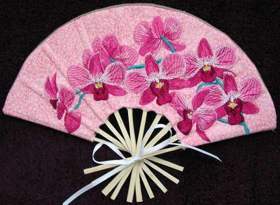 Orchid Fan (In-the-Hoop)