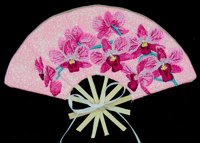Orchid Fan (In-the-Hoop)