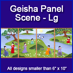 A Geisha Panel Scene Design Pack