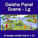 A Geisha Panel Scene Design Pack
