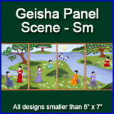A Geisha Panel Scene Design Pack