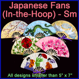 A Japanese Fans (In-the-Hoop) Design Pack