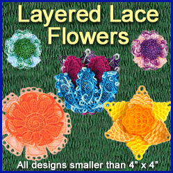 A Layered Flowers (Lace) Design Pack