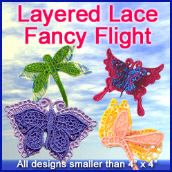 A Layered Lace Fancy Flight Design Pack