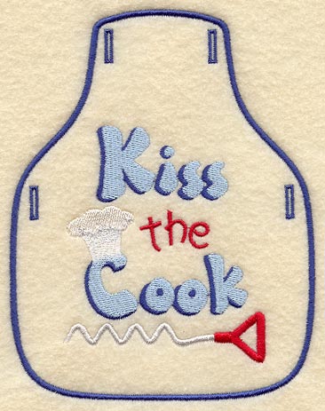 Kiss the Cook Bottle Apron (In-the-Hoop)