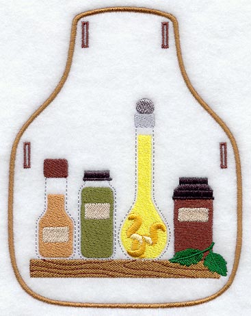 Herbs and Spices Bottle Apron (In-the-Hoop)