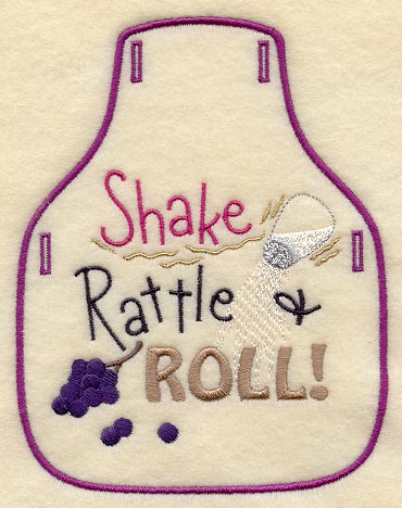 Shake Rattle and Roll Bottle Apron (In-the-Hoop)