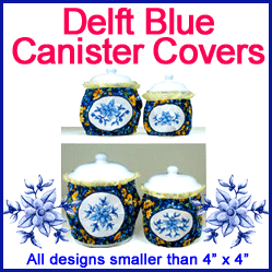 A Delft Blue Canister Covers Design Pack