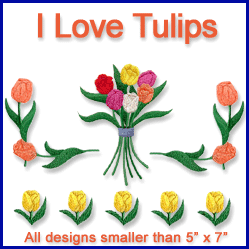 A I Love Tulips Design Pack