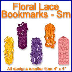 A Floral Bookmarks (Lace) Design Pack