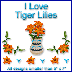 A I Love Tiger Lilies Design Pack