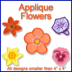 A Flowers Bouquet Design Pack (Applique)