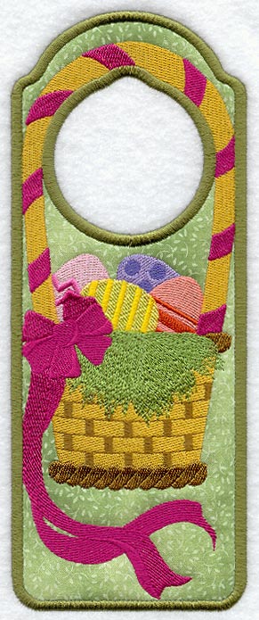 Easter Basket Door Hanger (In-the-Hoop)