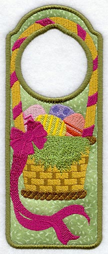 Easter Basket Door Hanger (In-the-Hoop)