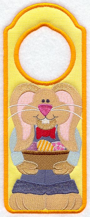 Easter Bunny Door Hanger (In-the-Hoop)