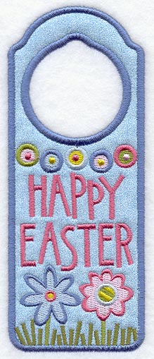 Happy Easter Door Hanger (In-the-Hoop)