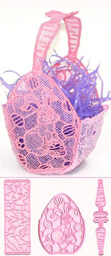 Easter Bunny Basket (3 Pieces) (Lace)