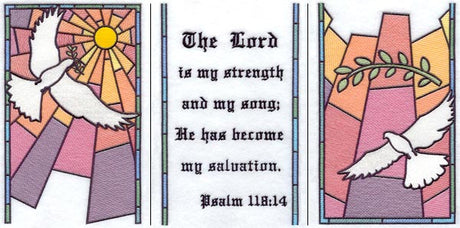 Lord is My Strength Banner - Lg (3 Pieces)
