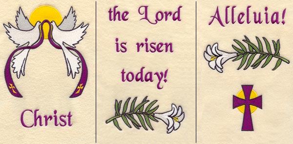 Christ the Lord Banner - Lg (3 Pieces)