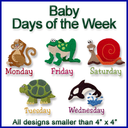 A Baby Days of the Week Design Pack