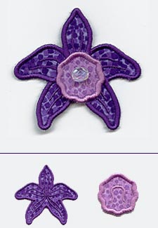 Layered Two-Piece Orchid (Applique)