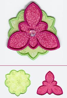 Layered Two-Piece Flower (Applique)