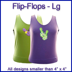 A Flowered Flip-Flops Design Pack