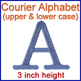 A Courier Alphabet Design Pack