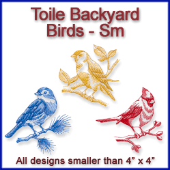 A Toile Backyard Birds Design Pack