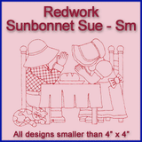 A Redwork Sunbonnet Sue Design Pack