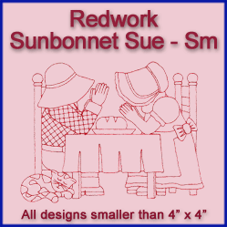 A Redwork Sunbonnet Sue Design Pack