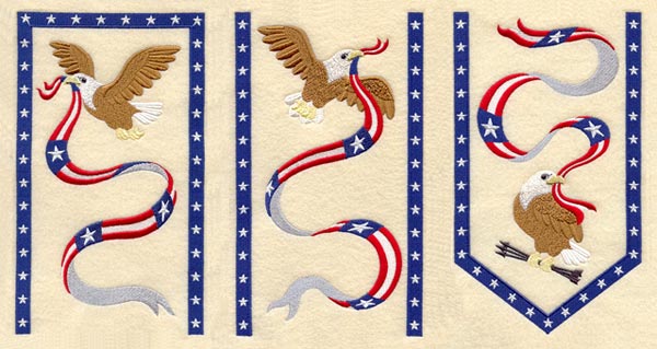 Star-Spangled Eagle Bell Pull (3 Pieces)