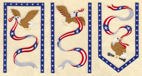 Star-Spangled Eagle Bell Pull (3 Pieces)