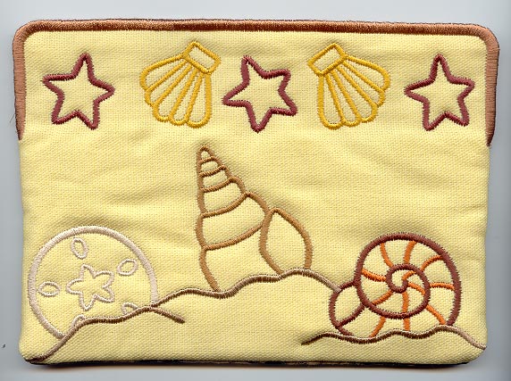 Seashell Beach Sunglasses Case (In-the-Hoop)
