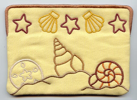 Seashell Beach Sunglasses Case (In-the-Hoop)