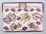Butterflies and Flowers Sunglasses Case (In-the-Hoop)