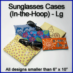 A Sunglasses Cases (In-the-Hoop) Design Pack