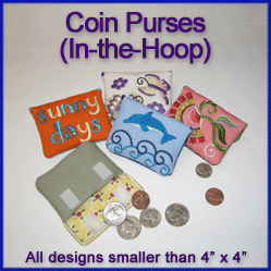 A Coin Purses (In-the-Hoop) Design Pack