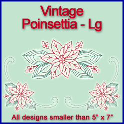 A Vintage Poinsettia Design Pack