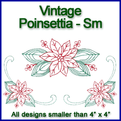 A Vintage Poinsettia Design Pack