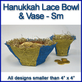 A Hanukkah Bowl and Vase (Lace) Design Pack