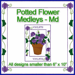 A Potted Flower Medleys Design Pack