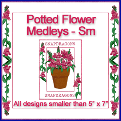A Potted Flower Medleys Design Pack